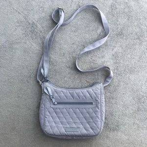 Vera Bradley gray crossbody purse